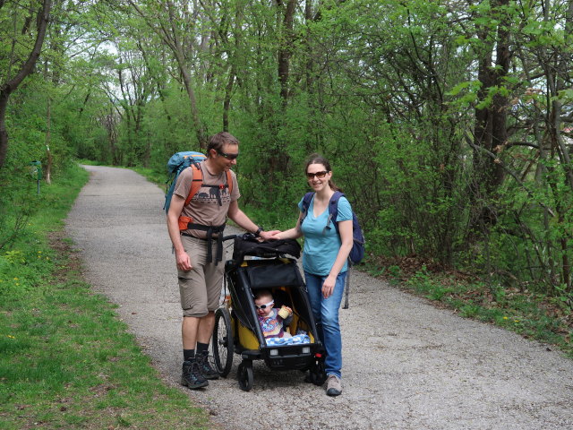 Ich, Nils und Sabine zwischen M&ouml;dling und Rehgraben