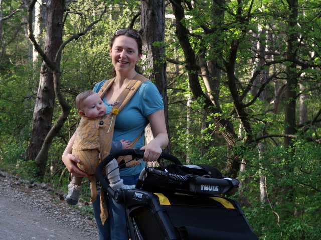 Nils und Sabine zwischen ehemaliger Breiter F&ouml;hre und M&ouml;dling