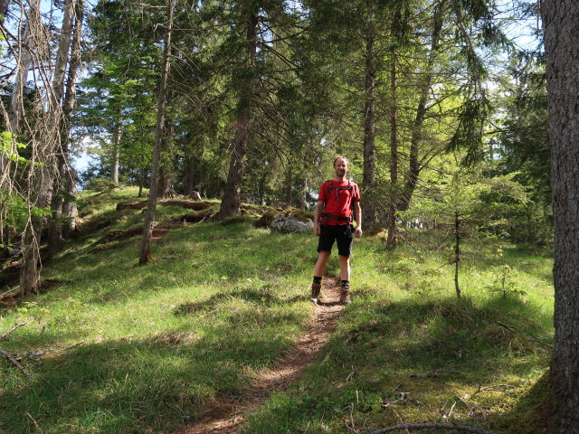 J&ouml;rg zwischen Poppenberg-Klettersteig und Poppenberg