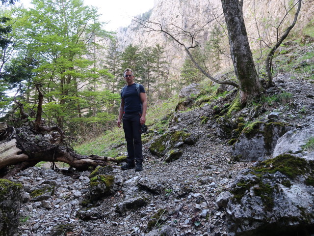 Mario zwischen Gro&szlig;em H&ouml;llental und Teufelsbadstubensteig