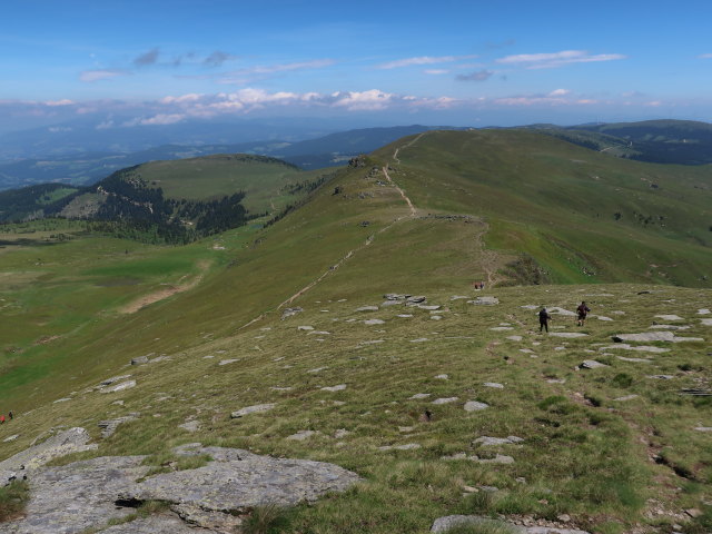 Carmen und Frank zwischen Seespitz und Gro&szlig;em Kar (15. Juni)