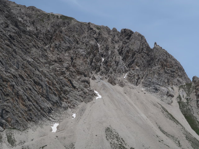 zwischen K&uuml;hbodent&ouml;rl und Spitzkofel-Klettersteig (29. Juni)