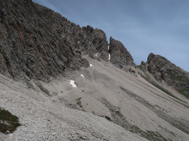 zwischen K&uuml;hbodent&ouml;rl und Spitzkofel-Klettersteig (29. Juni)