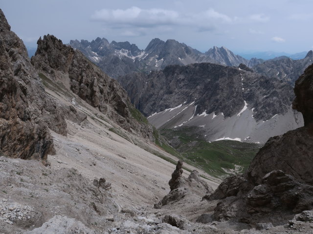 zwischen K&uuml;hbodent&ouml;rl und Spitzkofel-Klettersteig (29. Juni)