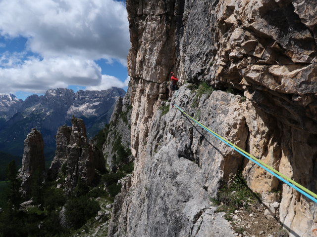 Via Mazzorana-Adler: Josef in der 2. Seill&auml;nge