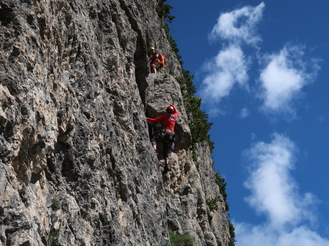 Via Mazzorana-Adler: Josef in der 3. Seill&auml;nge