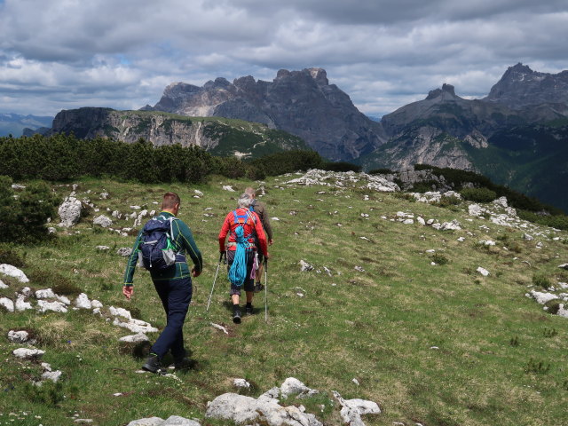 Andreas, Josef und Frank zwischen Monte Pop&eacute;na Basso und Lago di Misurina