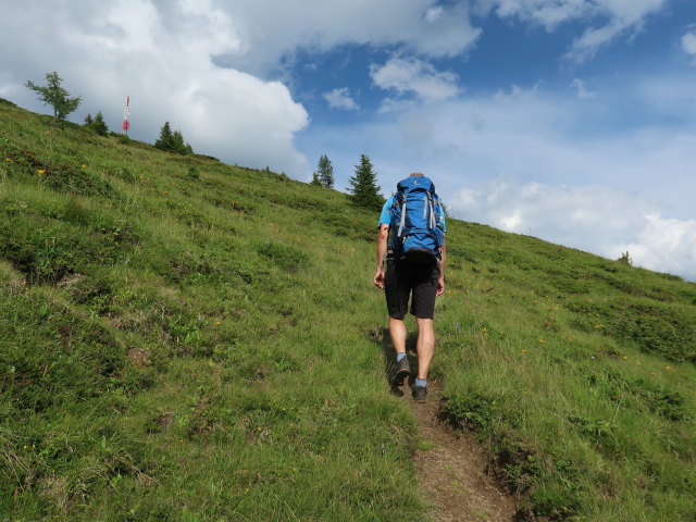 Frank zwischen Gro&szlig;eckbahn und Gro&szlig;eck (13. Juli)