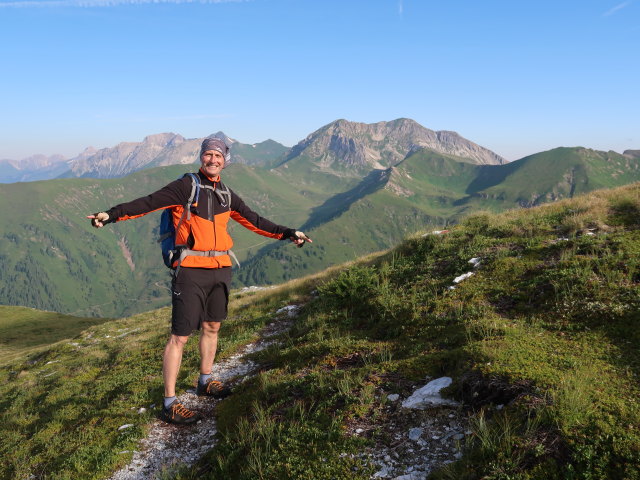 Frank zwischen K&auml;mpenk&ouml;pfln und Schareck (14. Juli)