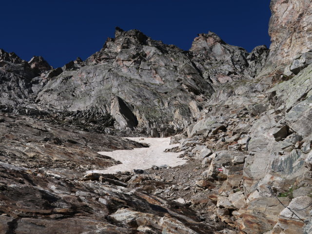 zwischen Oberem Rotg&uuml;ldensee und Wastlkarscharte (11. Aug.)