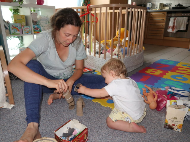 Sabine und Nils in unserer Wohnung