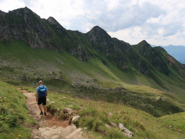 Frank zwischen Karl-von-Edel-H&uuml;tte und Bergstation der Ahornbahn