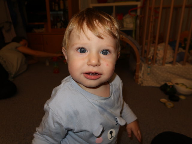 Sabine und Nils in unserer Wohnung