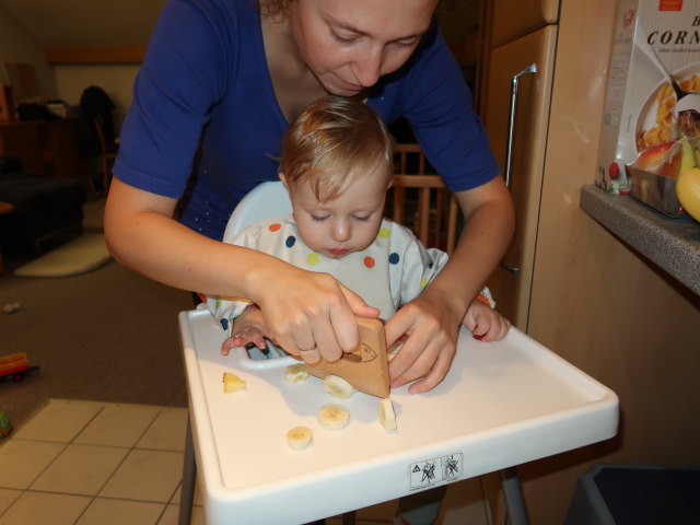 Nils und Sabine in unserer Wohnung