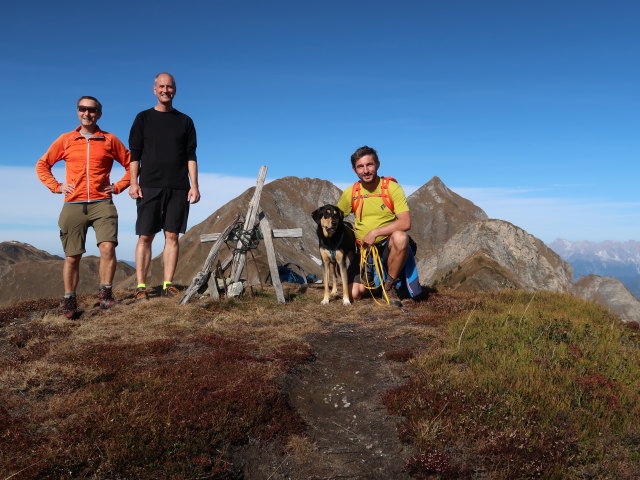 Ich, Frank und Georg auf der Mooseckh&ouml;he, 2.129 m