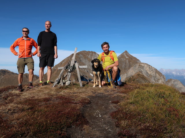 Ich, Frank und Georg auf der Mooseckh&ouml;he, 2.129 m
