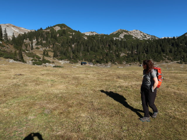 Melanie zwischen H&auml;uselalm und Plotschboden (16. Nov.)