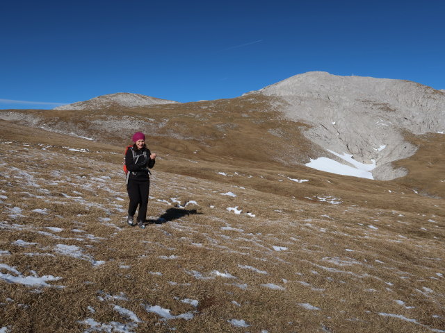 Melanie zwischen Hochwart und Hundsb&ouml;den (17. Nov.)