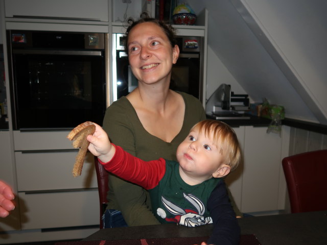 Sabine und Nils im Haus meiner Eltern (18. Nov.)