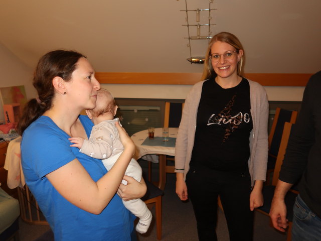 Sabine, Nils und Elisabeth in unserer Wohnung