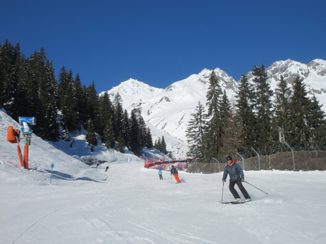 Ronald auf der Piste 'Zammermoos - St. Anton' (13. Jän.)