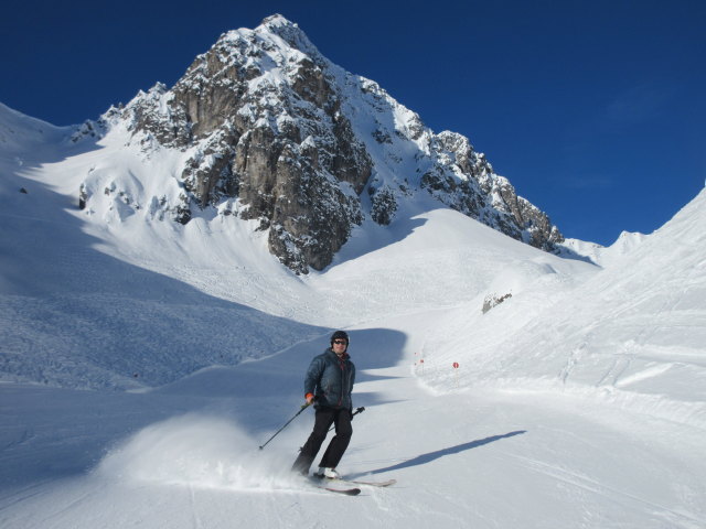 Ronald auf der Piste 'Muggengrat - Täli' (14. Jän.)