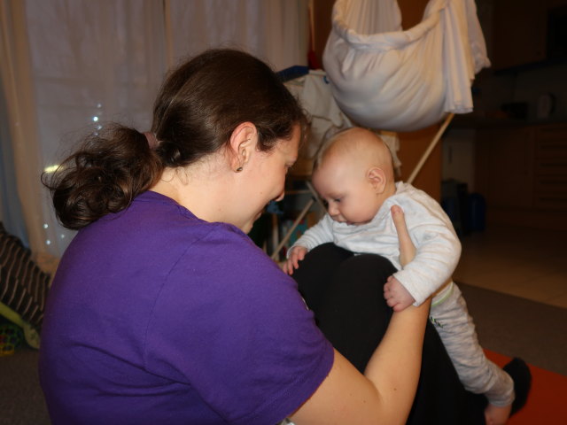 Sabine und Nils in unserer Wohnung