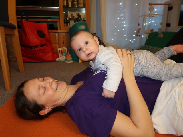 Sabine und Nils in unserer Wohnung