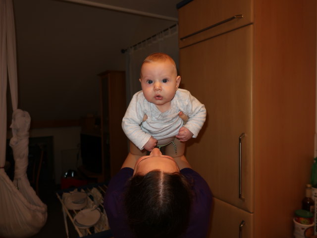 Sabine und Nils in unserer Wohnung