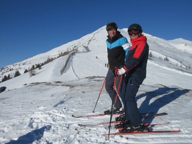 Frank und ich neben der Panorama-Abfahrt (20. Jän.)