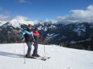 Frank und ich auf der Abfahrt 'Waldalm - Kreuzboden'