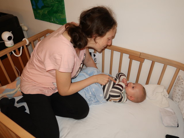 Sabine und Nils in unserer Wohnung