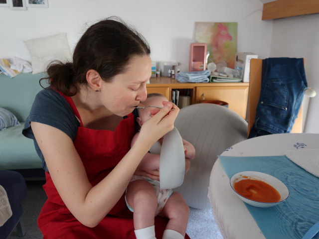 Sabine und Nils in unserer Wohnung