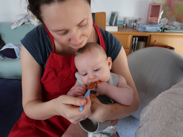 Sabine und Nils in unserer Wohnung