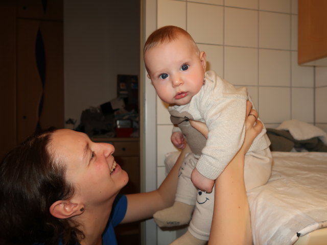 Sabine und Nils in unserer Wohnung