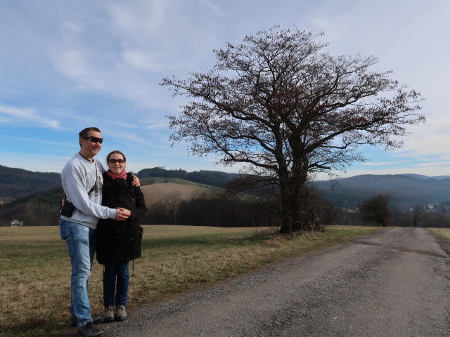 Ich und Sabine zwischen Brettwies und Buchberg