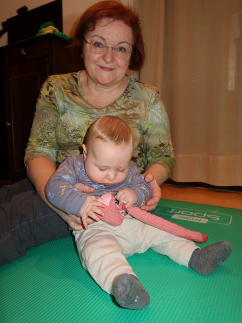 Brigitte und Nils in Brigittes Wohnung