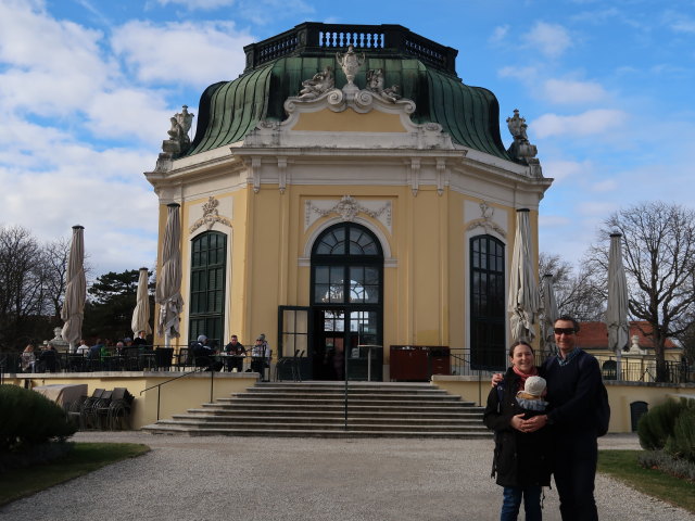 Sabine, Nils und ich beim Kaiserpavillon