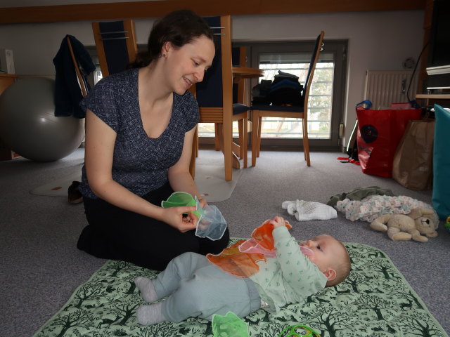 Sabine und Nils in unserer Wohnung