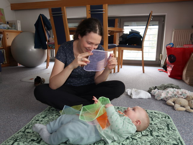 Sabine und Nils in unserer Wohnung