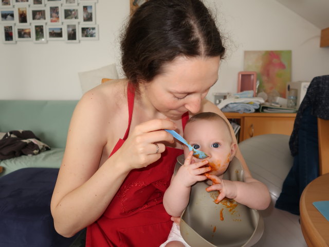 Sabine und Nils in unserer Wohnung