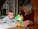 Nils und Mama im Haus meiner Eltern (23. Feb.)