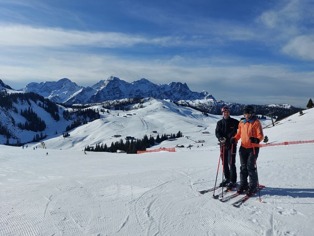 Frank und ich auf der Schwarzeckpiste