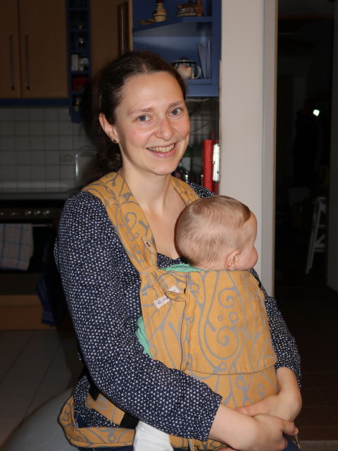 Sabine und Nils in unserer Wohnung