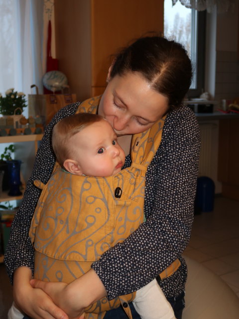 Nils und Sabine in unserer Wohnung