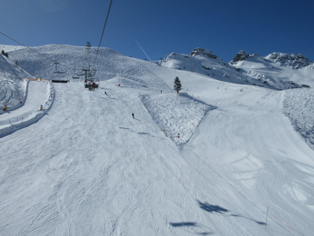 Zirmach-Abfahrt von der Sennjochbahn aus