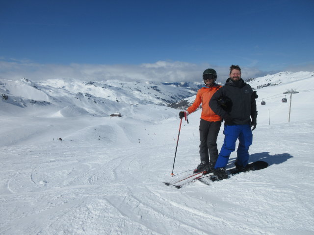 Ich und Markus auf der Piste Genepi (16. März)