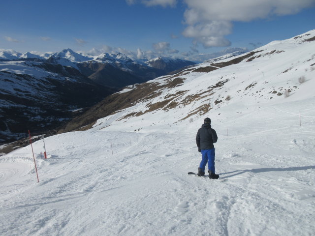 Markus auf der Piste Menuires (16. März)