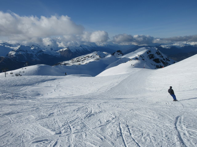 Markus auf der Piste Mouflon (16. März)