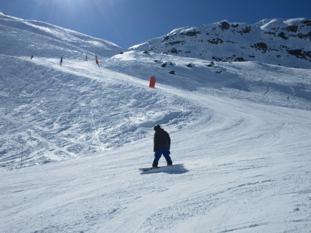 Markus auf der Piste Col de l'Audzin (19. März)